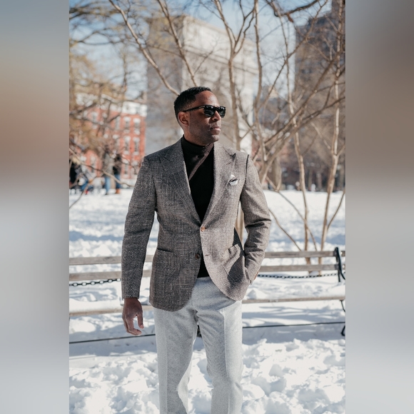 SuitSupply Mid-Brown Check Havana Jacket - Picture 4 of 15